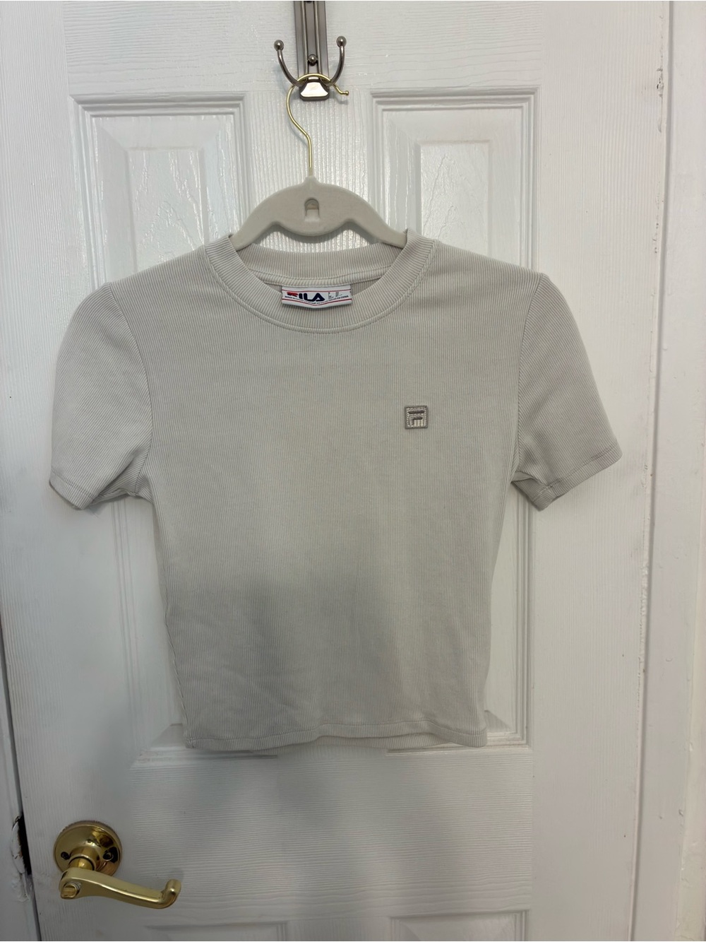 FILA Cream Crewneck Tee